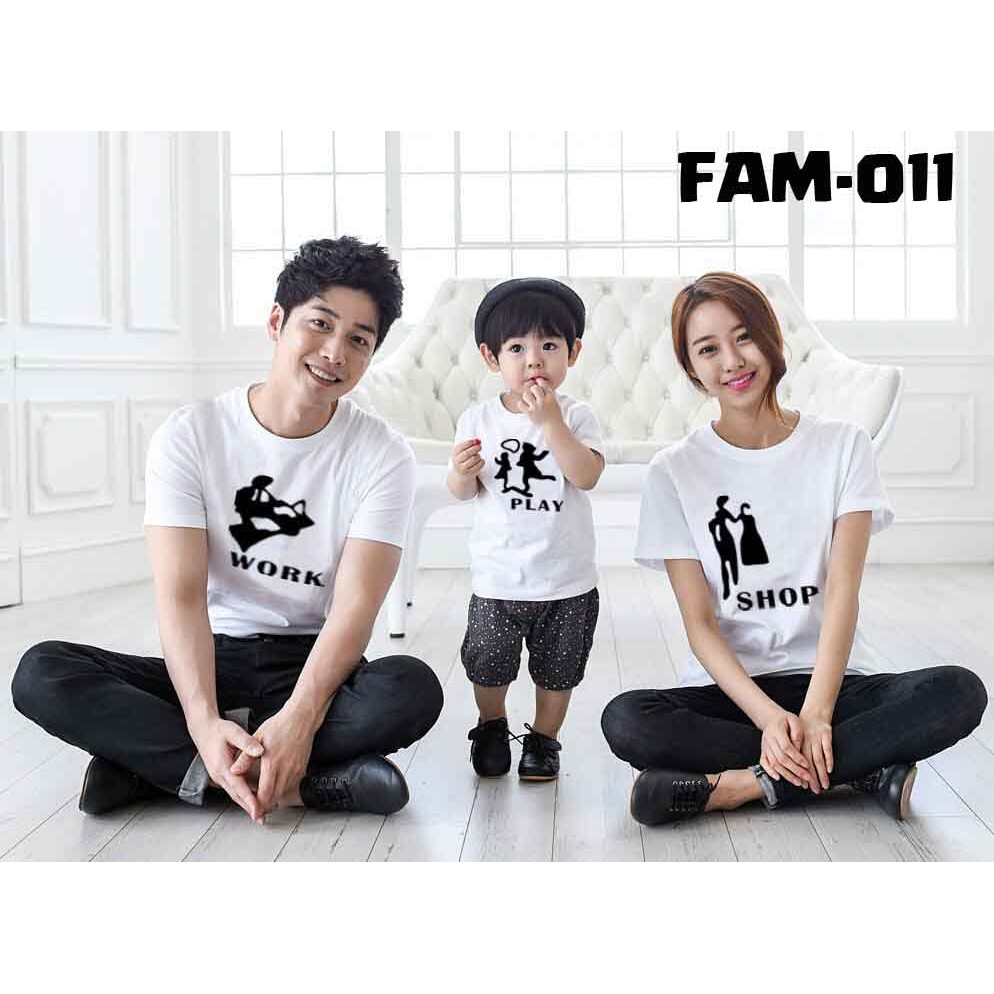 [FREE NAMA !!] KAOS KELUARGA / FAMILY T-SHIRT 100% COTTON PREMIUM