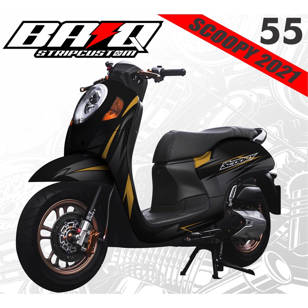 DECAL SCOOPY 2021 - DECAL SCOOPY 2021 VARIASI SIMPLE KODE 055