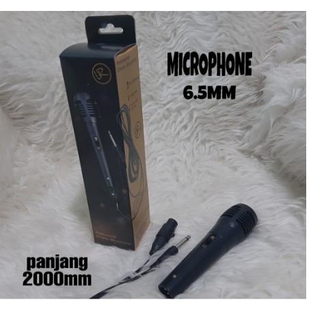 MICROPHONE LR-01 KABEL 6.5MM 2METER / mic speaker / mic karaoke