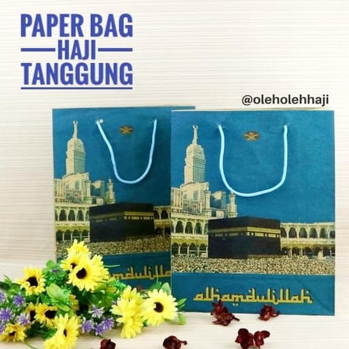 

(TERLARIS) Paperbag/Tas Kertas Ukuran Tanggung/Tas Souvenir/Oleh Oleh Haji Umroh