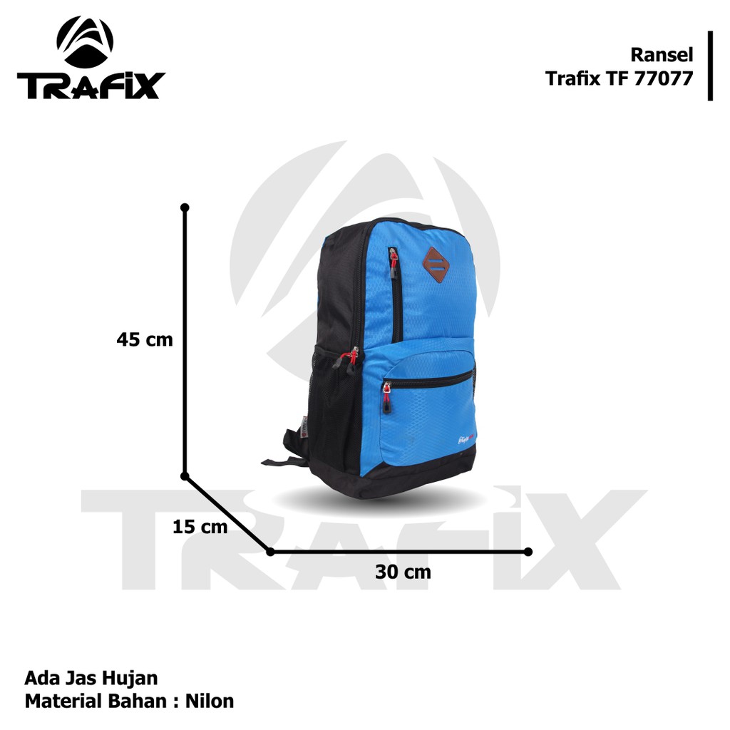 [KLIKTAS] Tas Ransel laptop TRAFIX 77077 Backpack ABG sekolah kuliah kerja mahasiswa