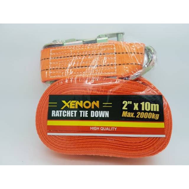 Tali Pengikat Barang Motor - XENON 2&quot; 2 inch x 10 meter 10m x 2Ton 2 T / Ratchet Rachet Tie