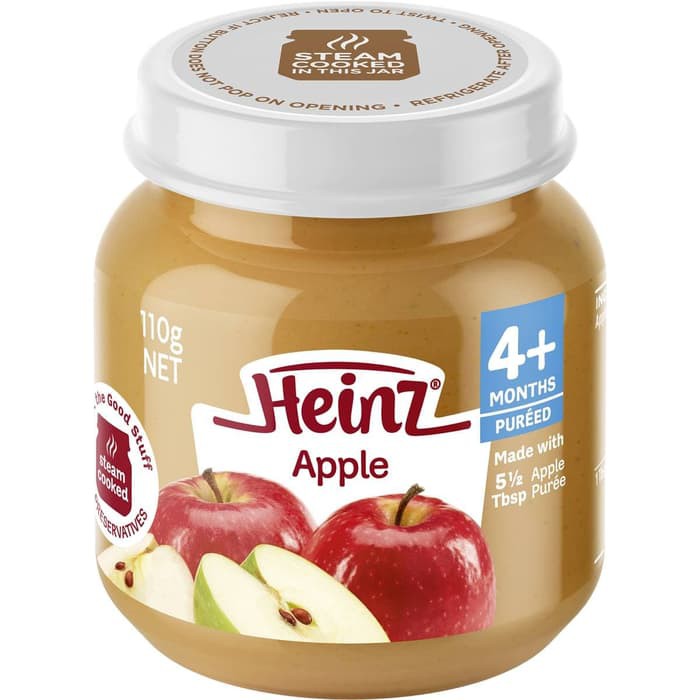 Heinz Fruity Apple 110gr Makan Selingan Bayi