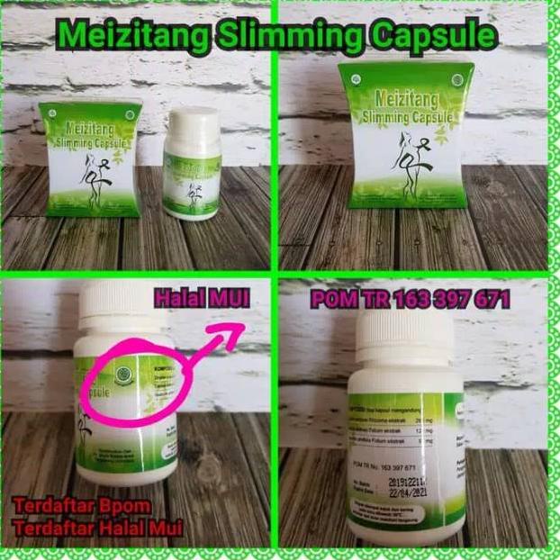 [PRODUK JAMBM] KEMASAN BARU Meizitang slimming capsule - meizitag kapsul pelangsing original BPOM KJ