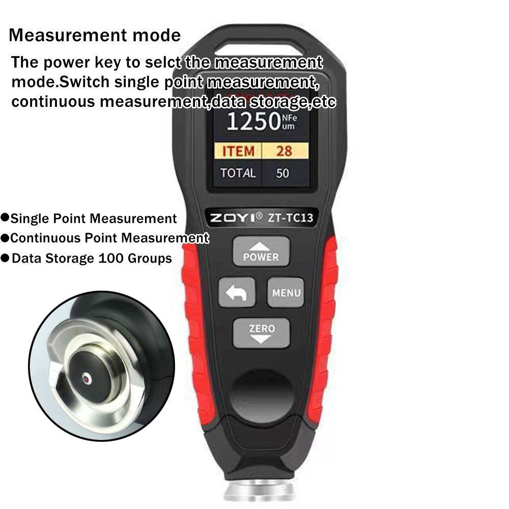Preva Coating Thickness Gauge Mudah Digunakan High Quality LCD Display Automoblie Alat Ukur Suku Cadang &amp; Aksesoris Mobil Pengukur Ketebalan Tester