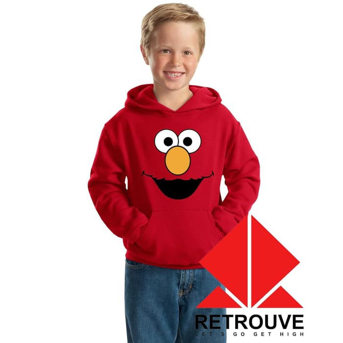 Jaket Sweater Hoodie Anak Elmo Sesame Street