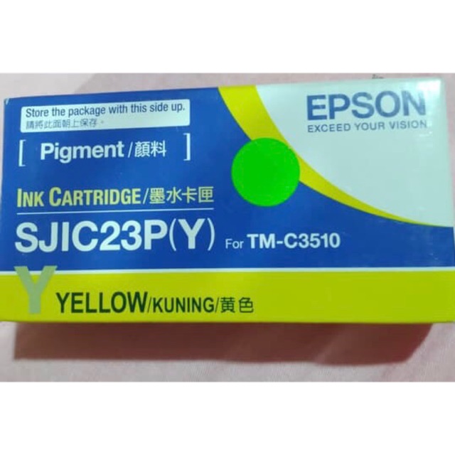 Epson Inkjet Catridge SJIC23 (Y) Yellow for TM-C3510 / TMC3510 tinta