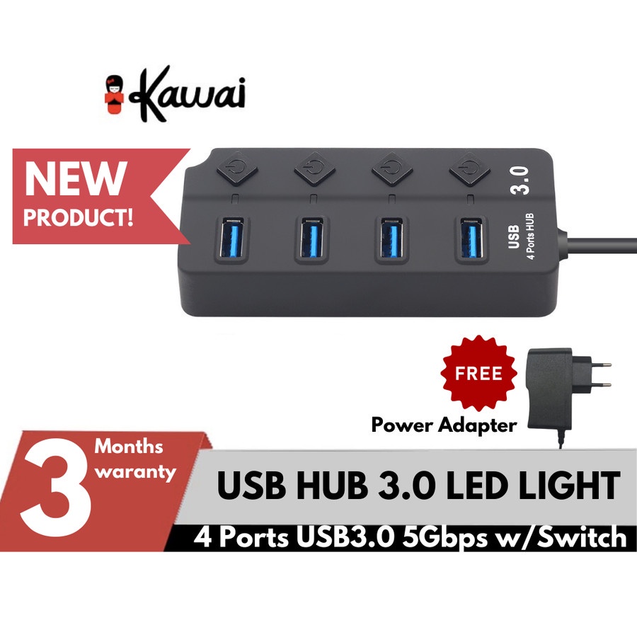 iKawai 4 ports USB Hub 3.0 USB 2.0 Splitter 4 in 1 converter USB 3.0 USB2.0 konverter high speed compareable ORICO VENTION ROBOT