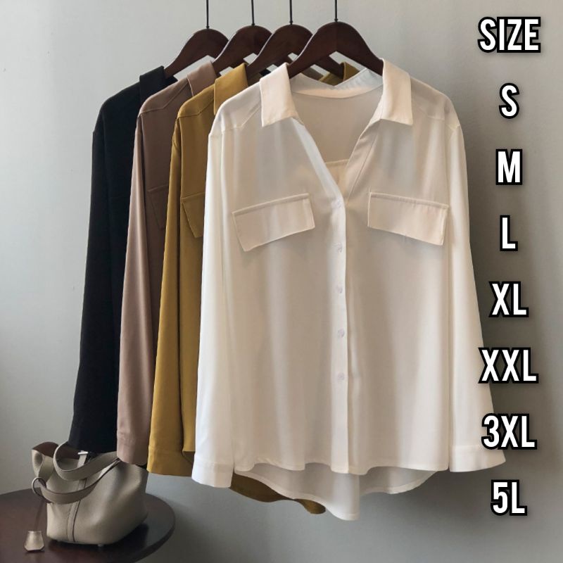 Ukuran S M L XL XXL 3XL 4XL/5L || Talanta Kemeja - Kemeja Jumbo - Big Size - Kemeja Kantor Jumbo