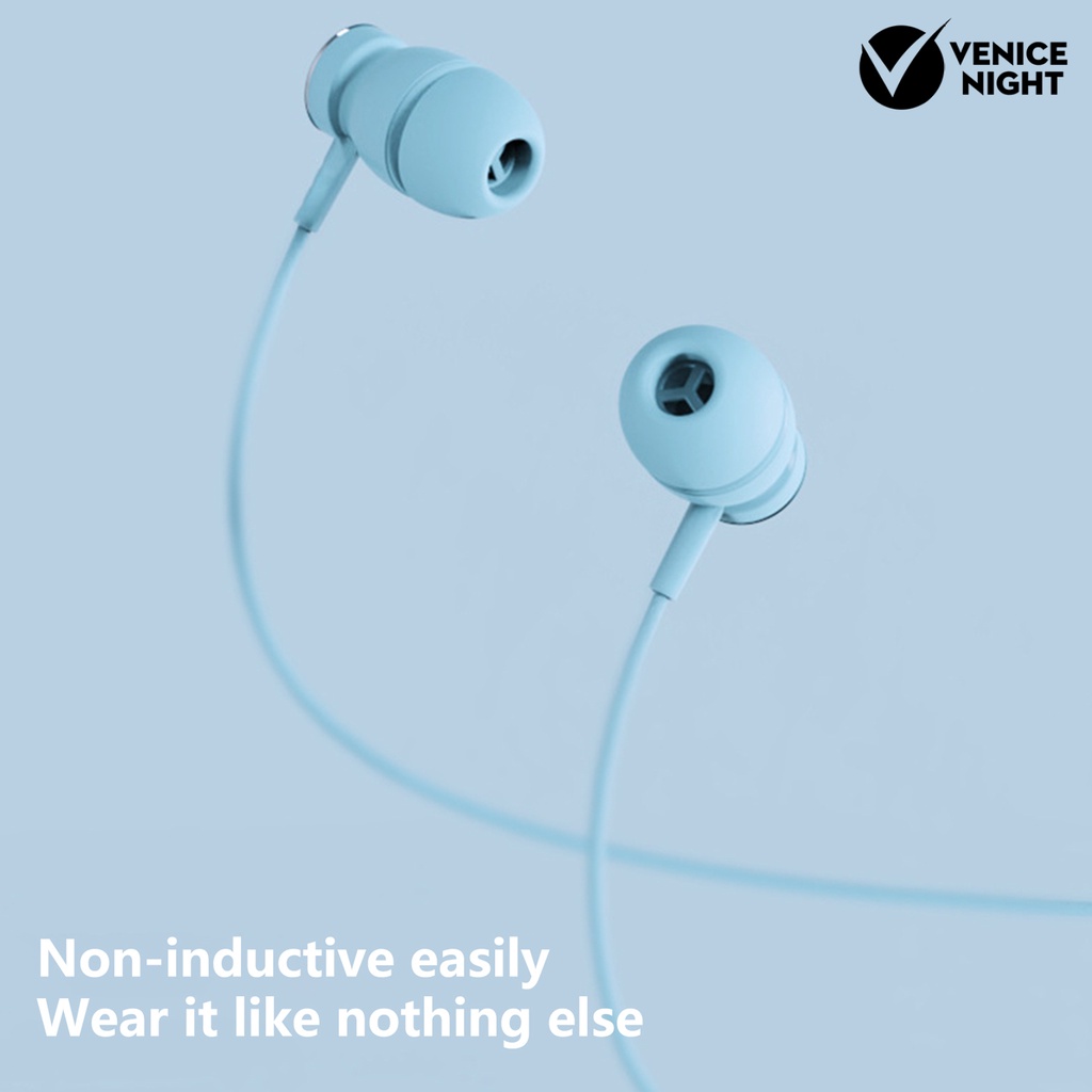 (VNEP) (Berkabel) Earphone In ear HiFi Noise Reduction Ergonomis Dengan Kabel Kontrol Volume 3.5mm