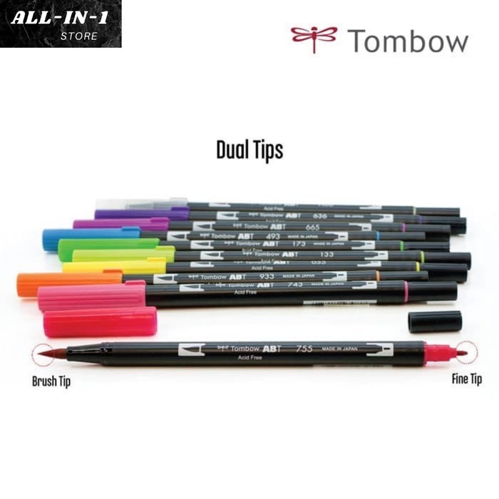 

TOMBOW ABT 10 color set Bright Palette - Art Brush Pen Set