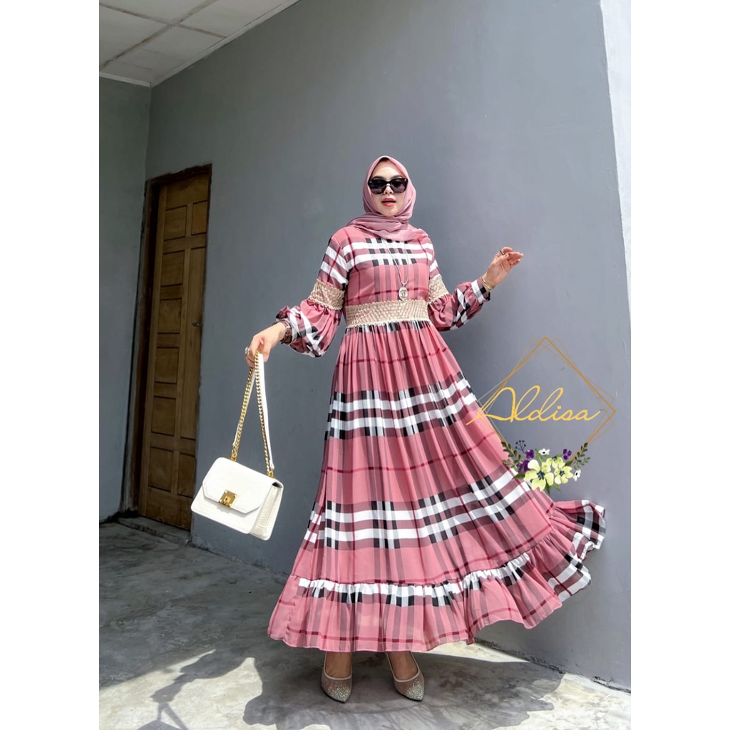 Gamis KIMIKO BURBERRY (PINK)Original by ALDISA