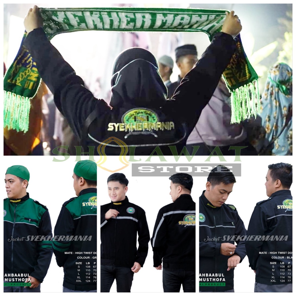[FREE ONGKIR] JAKET SYEKHERMANIA, JAKET SYEKHERMANIA ORIGINAL, JAKET SHOLAWAT, JAKET SHOLAWAT SYEKHE