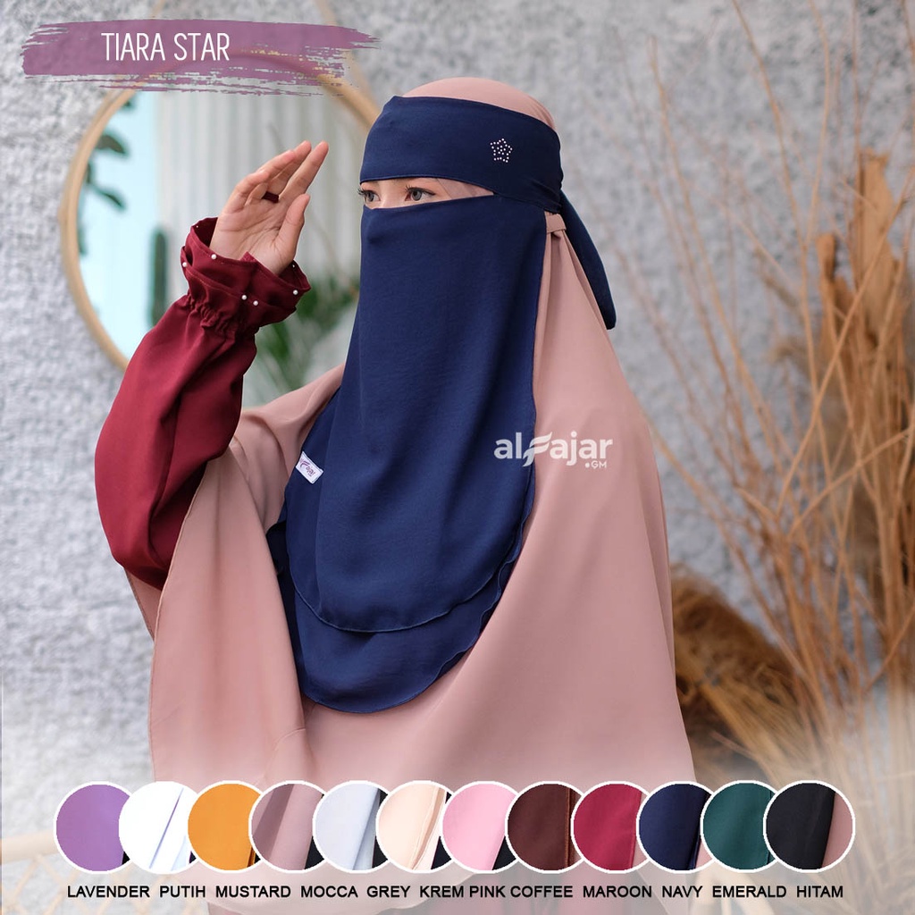 Cadar Bandana TIARA Dua Layer Ceruty by Alfajar