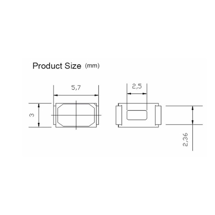 SMD LED 5730 Putih / White 0.5W