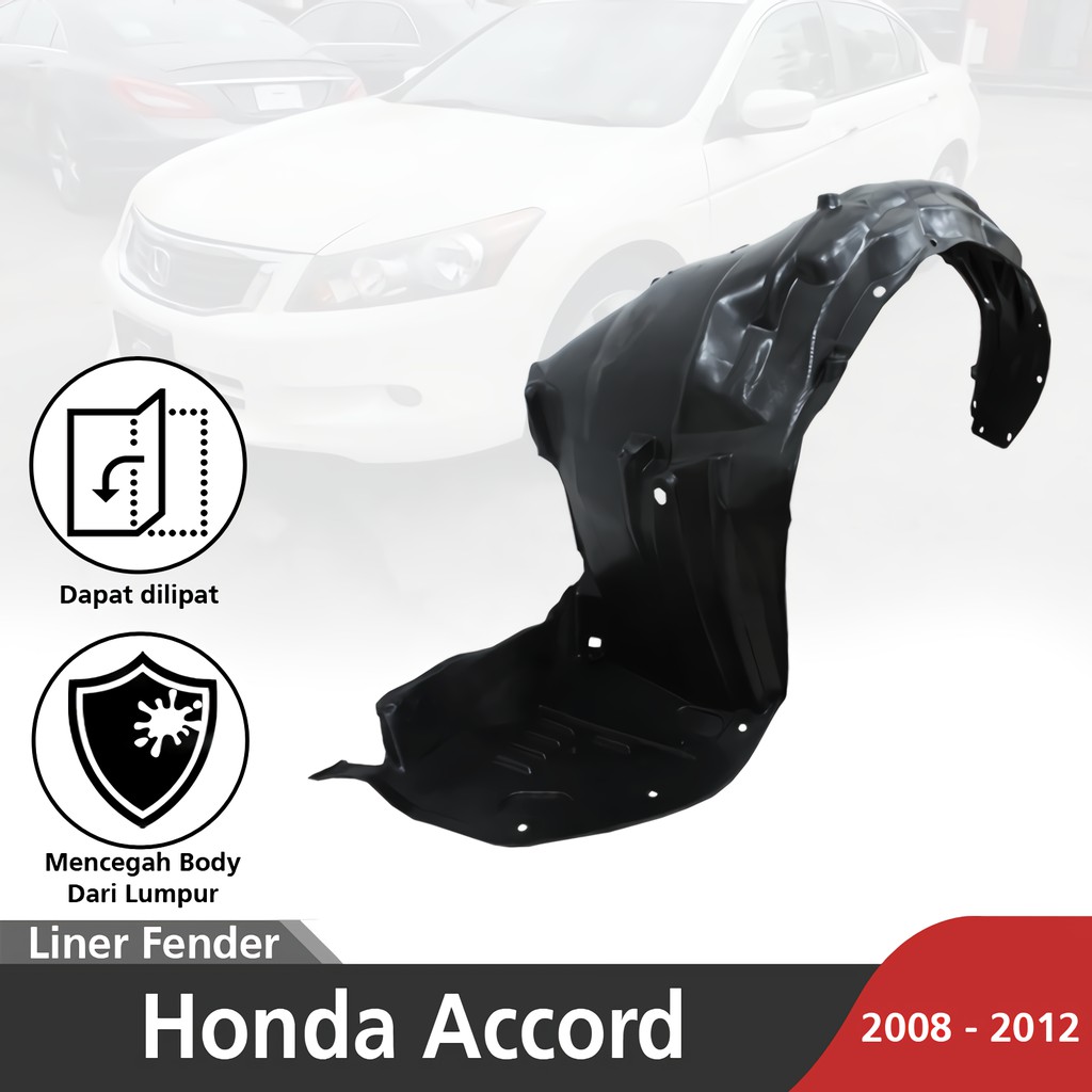 Spakbor Mobil Plastik Honda Accord 2008 2012 Inner Liner Fender Splash Shield Su Hd8131 Hitam Shopee Indonesia