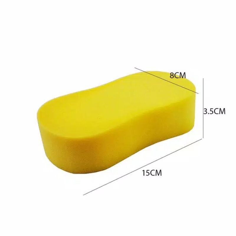 BB3 Busa Cuci Mobil Motor Piring Kuning Foam Wash Tebal Sponge