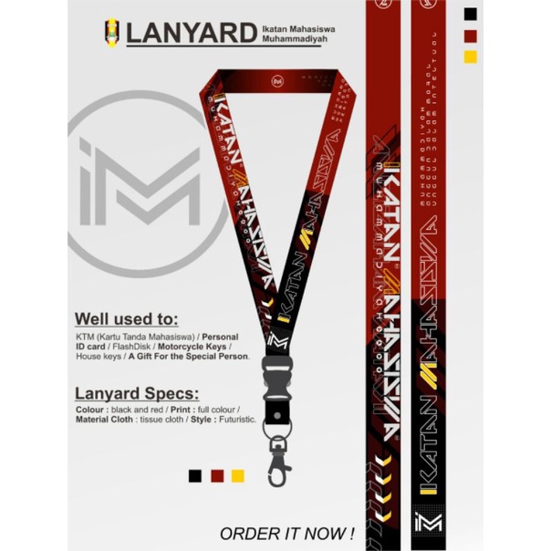 

Lanyard Ikatan Mahasiswa Muhammadiyah (IMM)