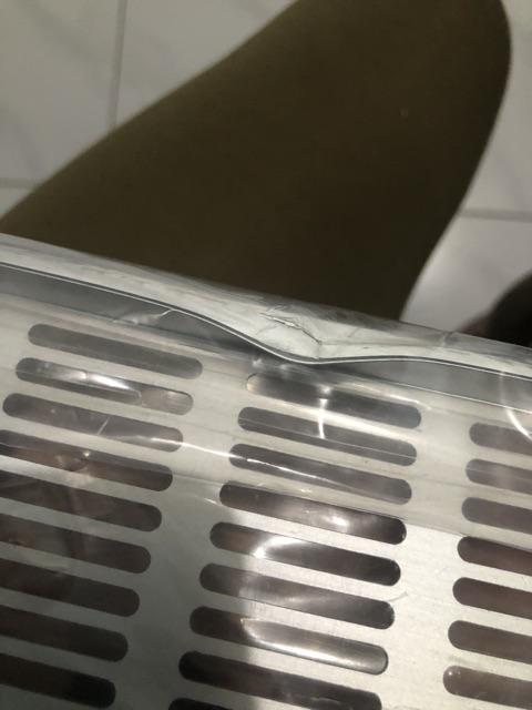 Lobang Angin Aluminium 8 X 40 Cm/lubang Hawa/saringan Udara/ventilasi Lemari