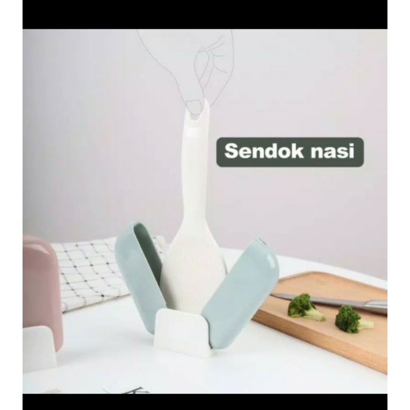 sendok nasi + penutup