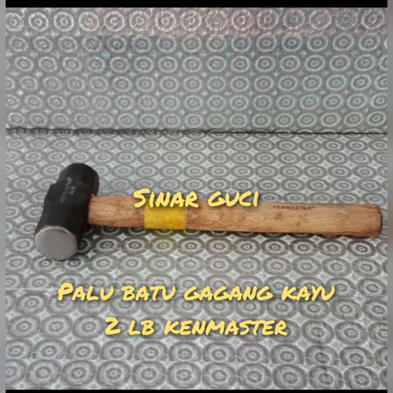 Palu Batu Gagang Kayu 2 LB Kenmaster