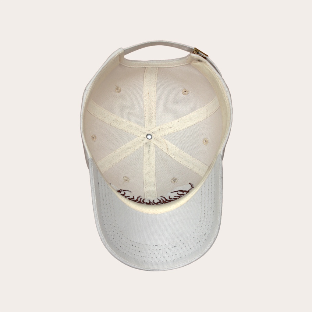 BASEBALL CAPS CLASSIC KAIRI BEIGE BORDIR METAL