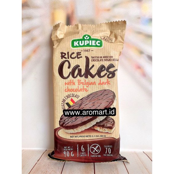 Kupiec Rice Cakes Belgian Chocolate - 90g