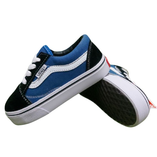 VANS ANAK ANAK OLDKOOL BIRU / SEPATU BABY VANS / SEPATU ANAK SEKOLAH / SEPATU BAYI / VANS VELCRO KID