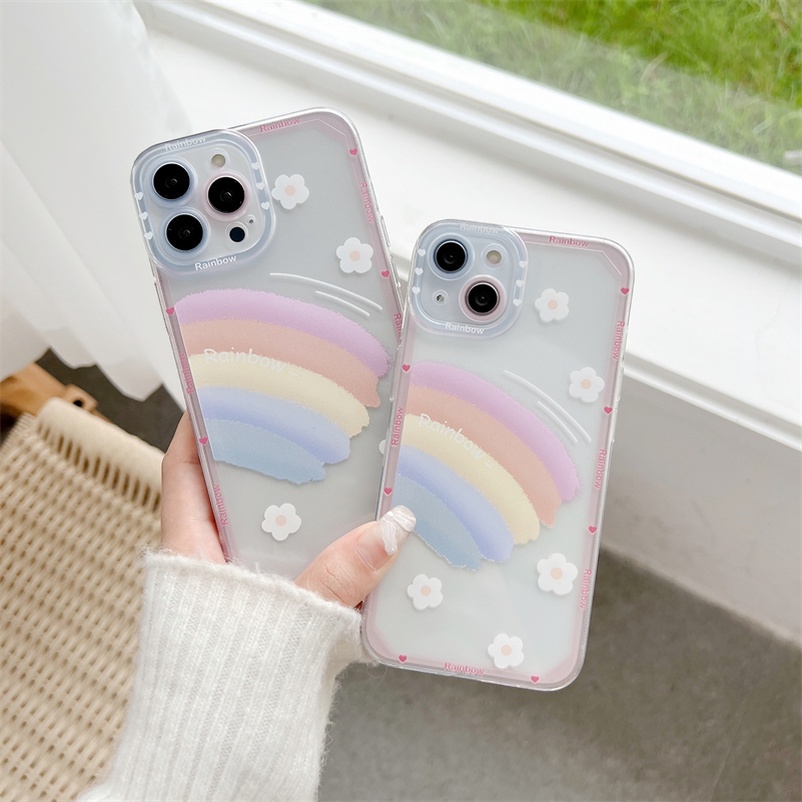 Soft Case Silikon TPU Pelangi Cover Vivo V23 V21 Pro V21e Y21 Y21s Y33s Y33T Y21T Y12A Y12s Y20 Y20i Y20s Y17 Y15 Y12 Y51 Y95 Y93