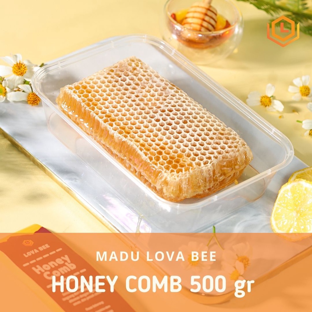 

LOVA BEE HONEY COMB 500 gr. HONEY COMB. SARANG MADU 500 gr. SARANG MADU