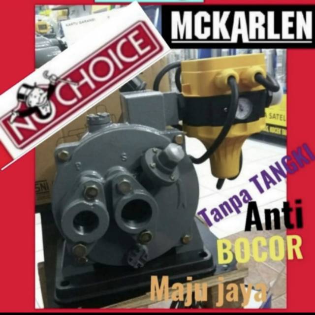 Garansi pompa air Mckarlen PC 250 B automatic pressure control APC otomatis Non tangki tabung jet pu