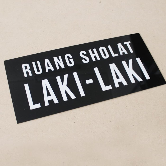 

Sign Acrylic Ruang Sholat | Acrylic Timbul Signage Keren