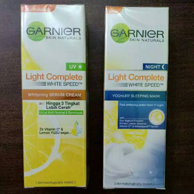 Garnier Light Plete Serum Cream Yoghurt Sleeg Mask 20 Ml Indonesia