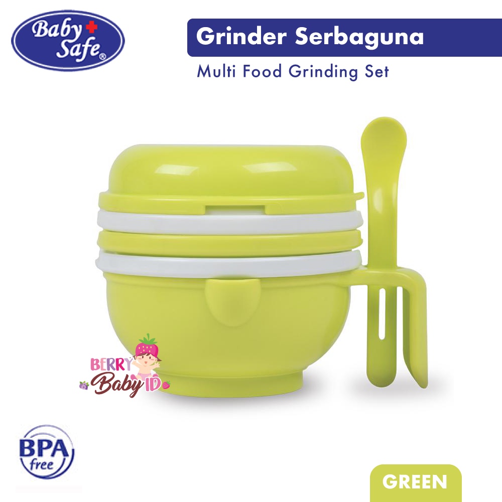 Baby Safe Multi Food Grinding Set Grinder Pengolah Makanan Bayi AP014 BBS080 Berry Mart