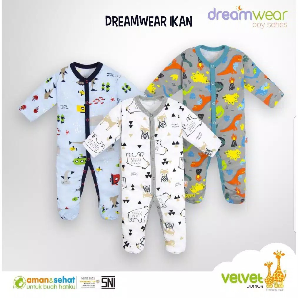 Velvet Dreamwear Jumper Tutup Kaki (BOY)