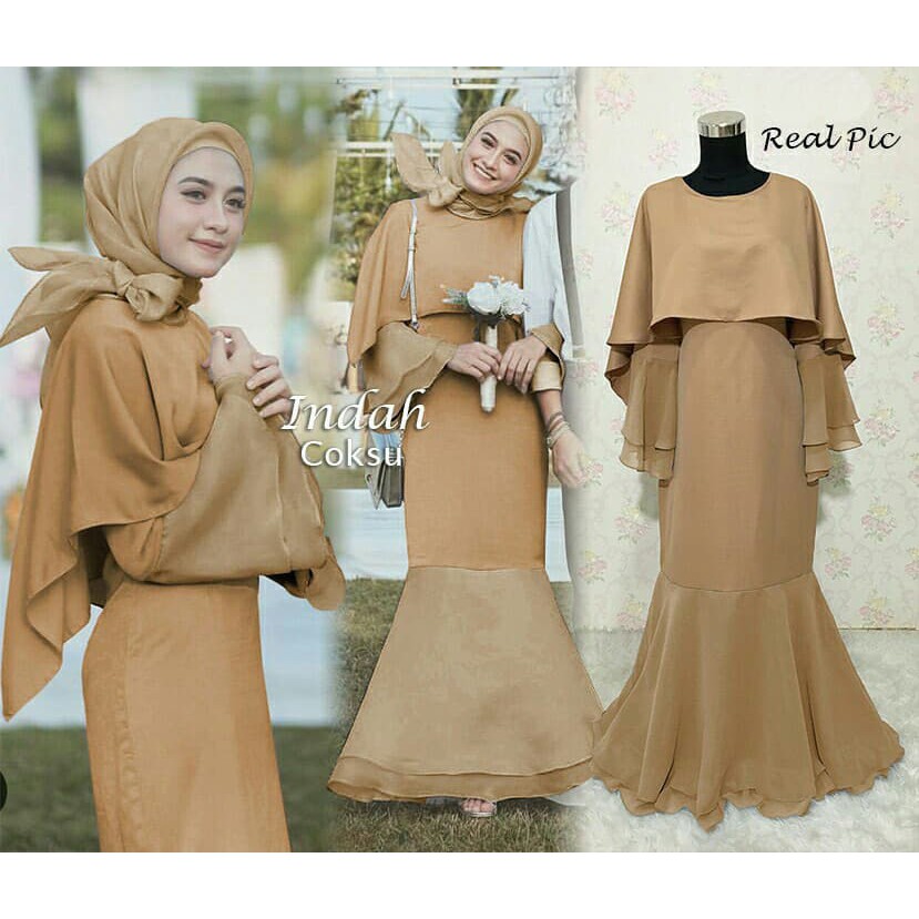 Terbaru Baju Gamis Brokat Modern Gamis Pesta Indah Coksu