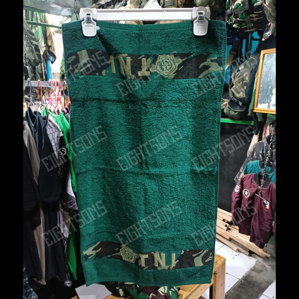 Handuk Jatah TNI Hijau Kecil Jatah Asli