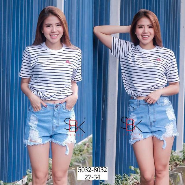 HOTPANTS Destroy Jeans/ Celana Jeans Pendek/ Celana Jeans Sobek Denim/ Riped Jeans