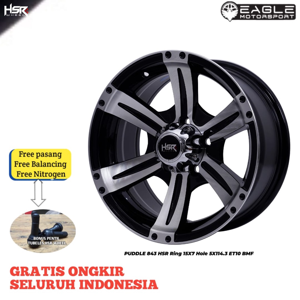 Velg R15 Pelek Mobil Innova Xpander Terios RUSH ORIGINAL HSR PUDDLE Ring 15