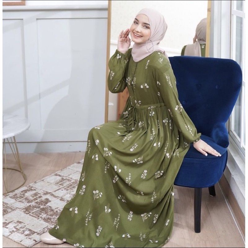 TERMURAH MAHIRA DRESS HUSNA SERUT MAXY