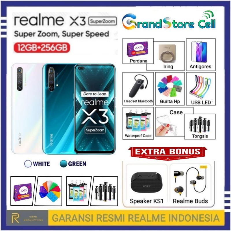 REALME X3 SUPERZOOM RAM 12/256 GB GARANSI RESMI REALME INDONESIA