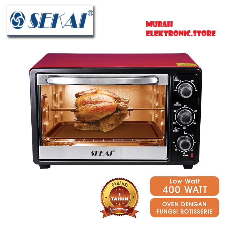 SEKAI Oven Listrik Low Watt OV 210 - Kapasitas 21 Liter