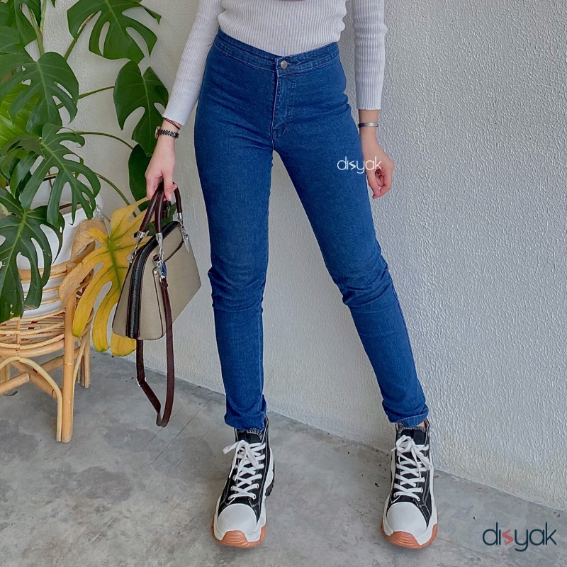 DISYAK - HIGHWAIST Bio Wash Premium Soft Jeans Strecth 7005-9005