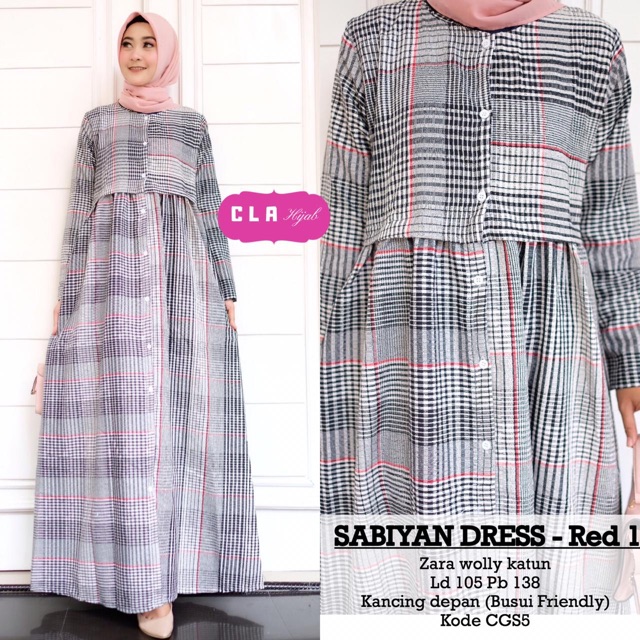 SABIYAN DRESS SABIYAN DRESS FLANEL GAMIS FLANEL Shopee 