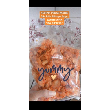 

keripik ubi pedas renyah gurih 500gr