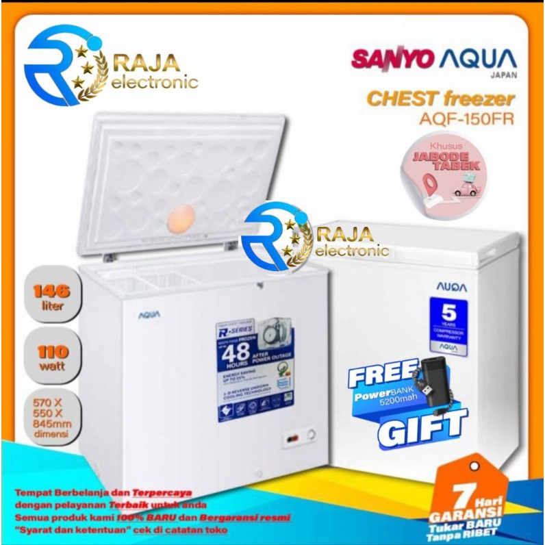 CHEST FREEZER AQUA AQF-150 FR , FREEZER BOX DAGING ICE CREAM