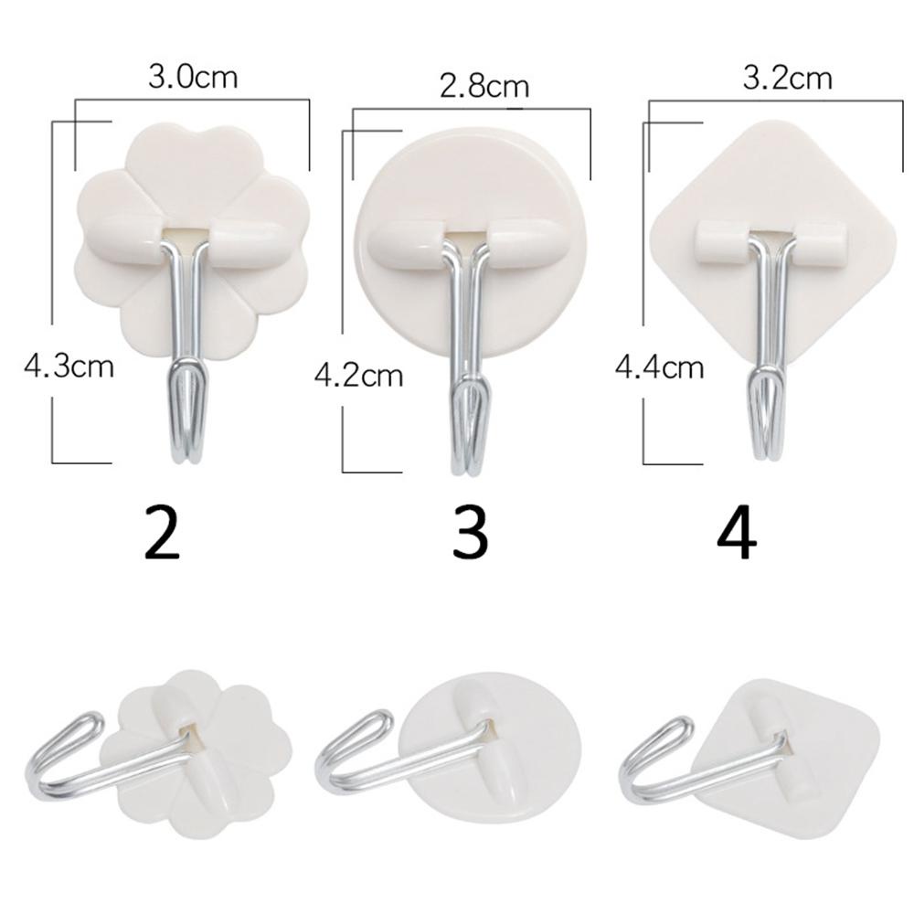 Nickolas1 Wall Hook 6PCS Tahan Lama Serbaguna Suction Cup Plastik Dinding Dapur Organizer