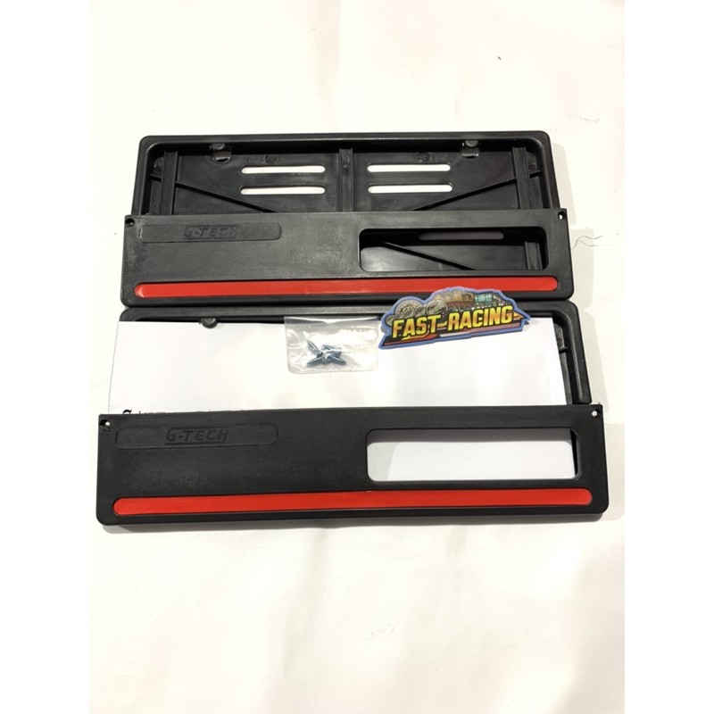 Tempat dudukan tatakan plat nomor motor Rumah plat no Lis Merah Motor honda yamaha suzuki Universal