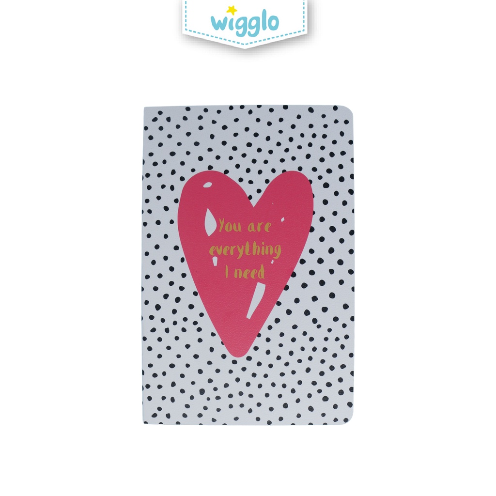 

Wigglo Notebook Love Story Polkadot Black