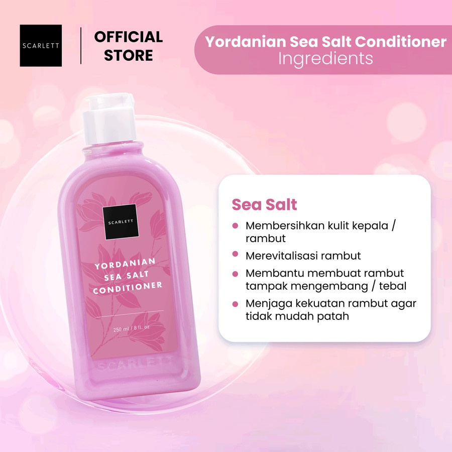 Scarlett Whitening Yordanian Seasalt Hair Conditioner Super Smooth